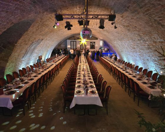 Bauhof West Dresden Firmenweihnachtsfeier in den Kasematten der Dresdner Festung